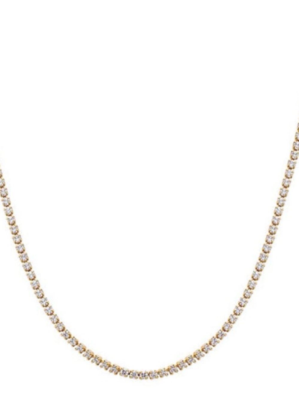 Adina Eden Classic Thin Tennis Necklace